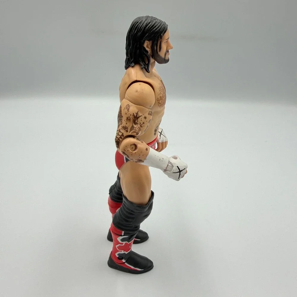 Mattel WWE CM Punk Action Figure 2010 Red Black Ring Gear Tattoos Straight Edge - Picture 3 of 7